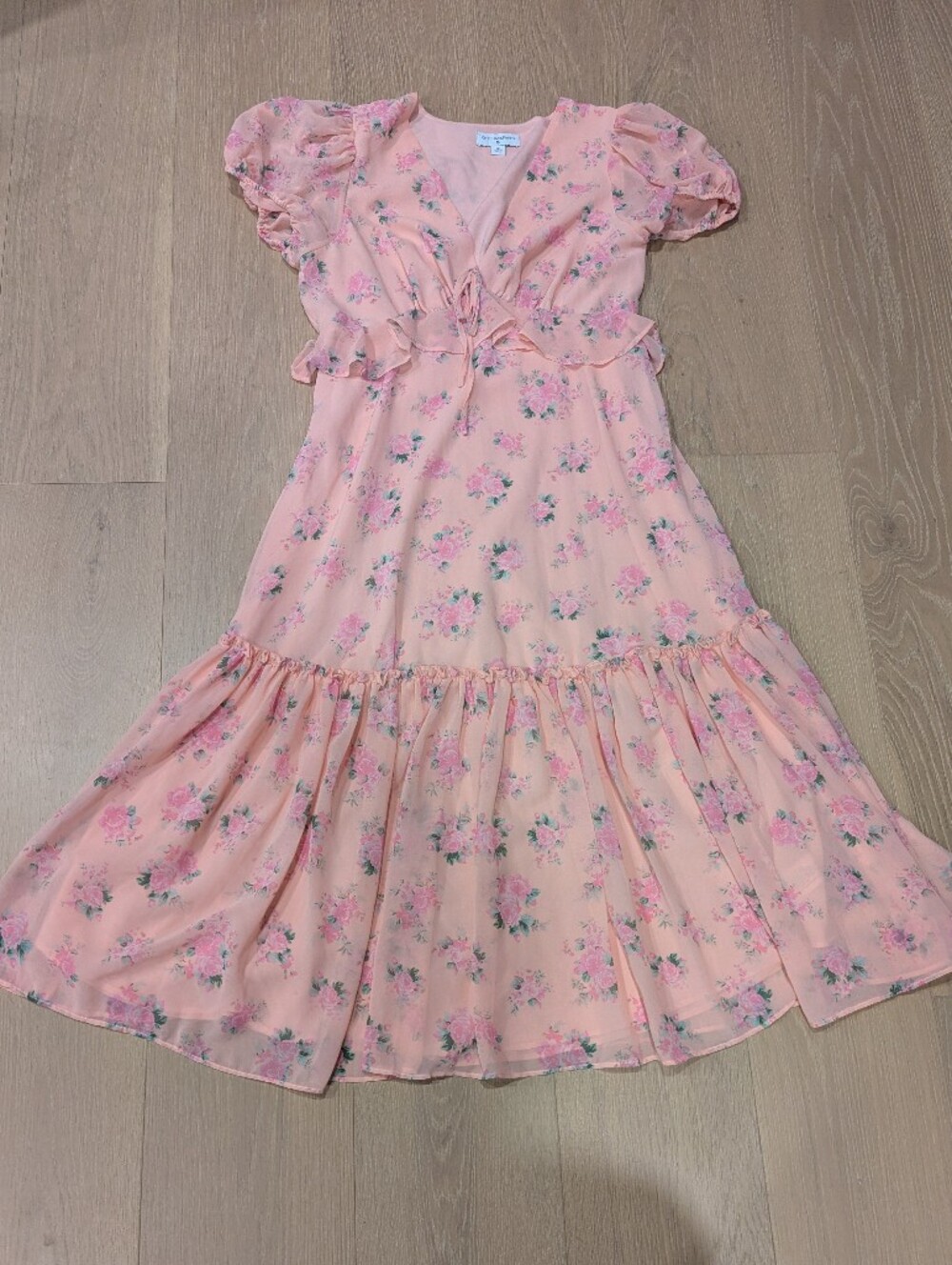 Floral Pink Tiered Women's Dress Target X Love Shack Fancy